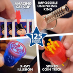 - 125 Amazing Magic Tricks for Children - Kids Magic Set - Magic Kit for Kids Including Magic Wand, Card Tricks + Much More - Suitable for Age 6+