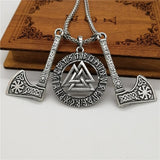 New Magicun Viking~ Viking Pendant Slavic kolovrat Axe Necklace pagan Jewelry 1pc Drop Shipping