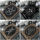 Altar Tarot Card Magic The Gathering Moon Wicca Satanic Area Rug - Goth Decor Spooky Stars and Moon Occult Carpet Witchcraft