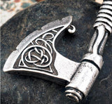 New Magicun Viking~Antique Silver  Axe Pendants  futhark Norse viking pagan Jewelry  1pc