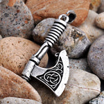 New Magicun Viking~Antique Silver  Axe Pendants  futhark Norse viking pagan Jewelry  1pc