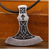 New Magicun Viking~Antique Silver  Axe Pendants  futhark Norse viking pagan Jewelry  1pc