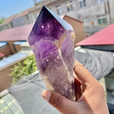 Natural Stone Crystal | Crystal Scepter | Purple - Beautiful Natural Purple Crystal 1pcs