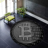 Bitcoin Rug, Bitcoin Carpet, Round Rug,Round Carpet,Bitcoin Pattern Rug,Popular Rug,Themed Rug