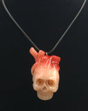 Blood Skull Necklace, Skull Pendant, Skull Gift, Skull Jewelry, Skull Lovers, Gothic Skull. Halloween
