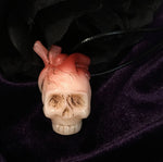 Blood Skull Necklace, Skull Pendant, Skull Gift, Skull Jewelry, Skull Lovers, Gothic Skull. Halloween