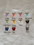 Butterfly Earrings, Butterfly Huggie, Mariposa Earrings, Butterfly Pearl Earrings,Hoops, Acrylic Butterfly, Gift, Present