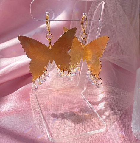 Butterfly Earrings,dangle Butterfly Earrings, Modern Earrings,statement