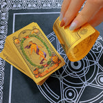 Back Apollo Gold Foil Tarot Caed Hot board Game Solitaire Divination