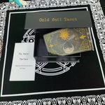 Back Apollo Gold Foil Tarot Caed Hot board Game Solitaire Divination