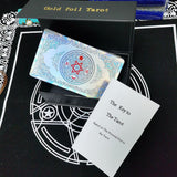 Back Apollo Gold Foil Tarot Caed Hot board Game Solitaire Divination