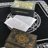 Back Apollo Gold Foil Tarot Caed Hot board Game Solitaire Divination