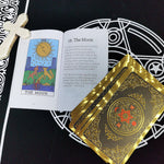 Back Apollo Gold Foil Tarot Caed Hot board Game Solitaire Divination