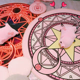 Cartoon Card Captor Sakura Rug Mat Magic Array Carpet Doormat Antislip Plush Princess Creative Handmade Living Room Coffee Table
