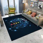 Chakra Carpets for Living Room Zen Theme Rectangle Area Rug Colorful tapis Flower of Life Geometric Floor Mat Hot