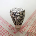 Classic Mysterious Star of David Spell Rune Metal Punk Amulet Rings