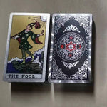 Gold Foil  PVC Waterproof  3D Coffee Color Retro Tarot Card