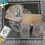 Gold Foil  PVC Waterproof  3D Coffee Color Retro Tarot Card