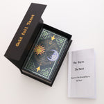 Gold Foil  PVC Waterproof  3D Coffee Color Retro Tarot Card