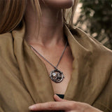 Creativity Retro Exquisite Fashion Owl Star Moonstone Pendant Necklace