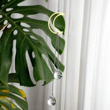 Crescent Moon Suncatcher Prism Window Hanging Home Decor Home Gift