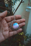 Crescent Opal Moon Necklace - Crescent Moon Necklace -moon Gifts for Women - Moon Jewelry