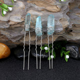 Crystal Quartz Raw Hair Pin Bridal Hair Pin Handmade Qquartz Bobby Pin Boho Unique Hair Piece Wedding