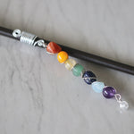 Crystal hair ring jewelry seven chakras hair beads Bead pendant dreadlocks universe  power quartz gifts