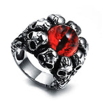 Gothic Men Ring Skull Biker Punk Rings