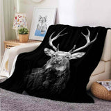 Deer 3D Printed Flannel Blanket