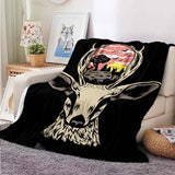 Deer 3D Printed Flannel Blanket