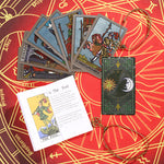 Divination Mystery Tarot Card Sun Moon Table Game Prediction Card PVC Waterproof Wear-resistant Gift Box Luxury