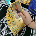 Divination Mystery Tarot Card Sun Moon Table Game Prediction Card PVC Waterproof Wear-resistant Gift Box Luxury