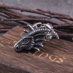 Dragon Pendant Necklaces Titanium Steel Jewelry Animal Head Necklace Punk Men Accessories Dragon Pendant Jewelry