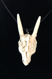 Dragon Skull Necklace- Resin Replica Hand Carved-gothic Steampunk