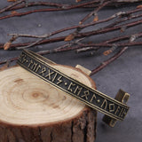 1pc Men's Handmade Nordic Rune Bangle Viking 3 color Alloy men bangle