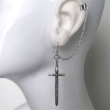 Ear Cuff Sword Earring Goth Statement Warrior Jewelry Elven Tiara Earcuff Gothic Gift 2021 Fashion Women Delicacy NEW Witch