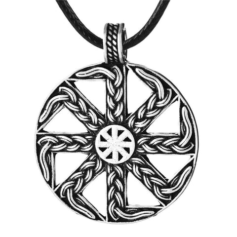 New Magicun Viking~Ethnic Slavic Kolovrat Pendant Necklace Kolovrat Amulet Pendant Necklace