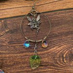 Fairy Raindrop Leaf Hoop Earrings | Fairycore | Goblincore | Cottagrecore Boho | Hippie Fairycore Brincos Feminino - Dangle Earrings