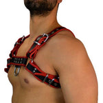 Fetish Gay Bdsm Leather Chest Harness Men Adjustable Sexual Body Bondage Cage Harness Belts Rave Gay Clothing For Adult Sex - Exotic Tanks