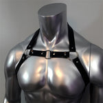 Fetish Men Sexual Chest Leather Harness Belts Adjustable Bdsm Gay Body Bondage Harness Strap Rave Gay Clothing For Adult Sex - Exotic Tanks