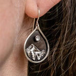 Gather&Flow series sunset mountain peak retro earrings earrings Wicca holiday birthday gift