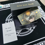 Gold Foil Tarot Card Stamping Box Set Luxury