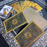 Gold Foil Tarot Card Stamping Box Set Luxury