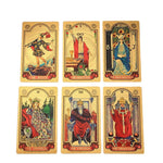 Gold Foil Universal Waite Tarot Plastic PVC Waterproof Tarot English Edition Holo Divination Golden Tarot Cards Deck