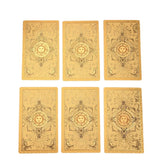 Gold Foil Universal Waite Tarot Plastic PVC Waterproof Tarot English Edition Holo Divination Golden Tarot Cards Deck