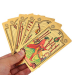 Gold Foil Universal Waite Tarot Plastic PVC Waterproof Tarot English Edition Holo Divination Golden Tarot Cards Deck