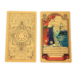 Gold Foil Universal Waite Tarot Plastic PVC Waterproof Tarot English Edition Holo Divination Golden Tarot Cards Deck