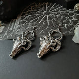 Gothic Baphomet Goat Thorn Earrings Witch Satan Occult Alternative Jewelry Satanic Ram Skull Fashion Medieval Women Gift Trend