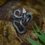 Gothic Witch Pagan Serpent Snake Open Adjustable Ring Occult Amulet Jewelry Wicca Gift